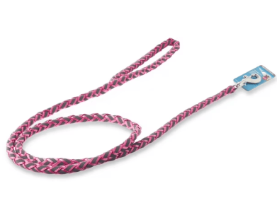 Vibrant Life Reflective Rope Dog Leash, Pink, 5 feet
